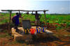 Hauling water from the well