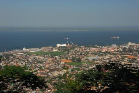 Freetown from Fourah Bay College, Sierra Leone - by Jim Scott